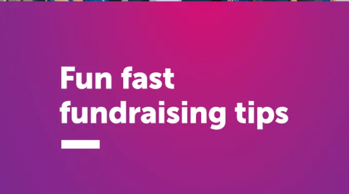 fun fast fundraising tips