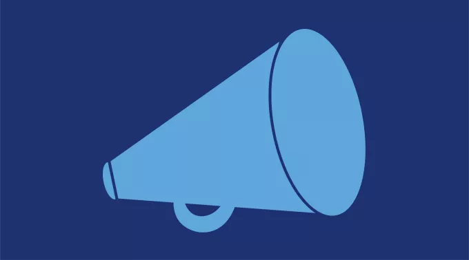 Icon of megaphone to indicate awareness